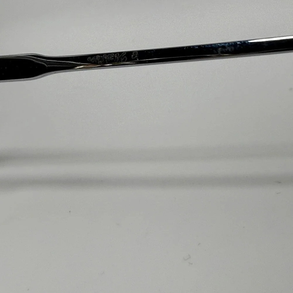 Zylloware 201 Vintage Oversized Butterfly Eyeglasses Clear Silver Frames  22583‎